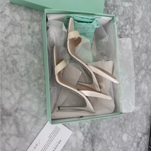 Bridal heels - cream aquazzura - worn once